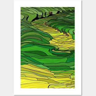 Sapa Rice Terraces Posters and Art